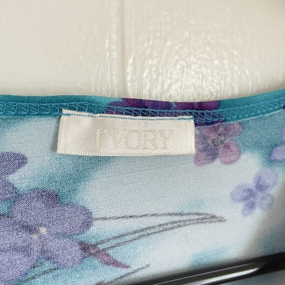 Y2K Womens Tank Top L Floral Graphic Mesh Style Fairycore 90s 2000s Cyber Print - Picture 6 of 6